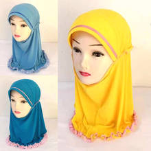 Pañuelo islámico para la cabeza para niños musulmanes, Hijab de Ramadán, Oriente Medio, cubierta completa 2024 - compra barato