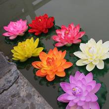 Искусственная Плавающая водяная Лилия, декор для сада, пруда, аквариума 2024 - купить недорого