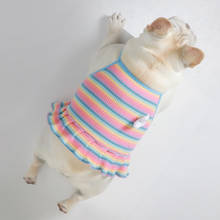 Vestido de bulldog Francés para mascota, ropa de verano para perro, chaleco, falda de caniche, Schnauzer, Pug, disfraz de Corgi galés, envío directo 2024 - compra barato