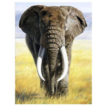 Dpsploe-pintura de diamante 5D DIY "Animal Elephant", cuadrados o redondos de imitación bordado de diamantes, estilo punto de cruz 3D, decoración, regalo, DF218 2024 - compra barato