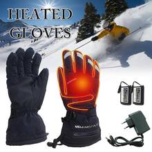Younar Winter Motorcycle Electric Heated Gloves Temperature 5 Speed Adjustment Windproof Cycling Warm Heating Skiing Gloves 2024 - buy cheap