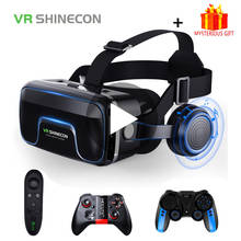 SHINECON6-auriculares VR G04E para teléfono móvil, versión 3D, casco de realidad virtual, espejo panorámico, gafas VR, binoculares, novedad 2024 - compra barato