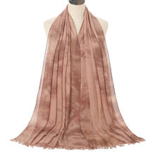 New Arrival Cotton Scarf Women Tie Dye Sunscreen Long Shawl Soft Fringe Islamic Wrap Foulard Ethnic Hijab Femme Musulman Bandana 2024 - buy cheap
