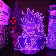 Мой герой 3D ночной Светильник киришима эйджиро светодиодный светильник Boku нет героя аниме Рисунок Lampara манга светильник s неоновая лампа прикроватный светильник Инж 2024 - купить недорого