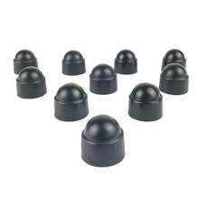 Black 10Pcs 18mm Plastic M8 Car Wheel Nut Screw Cover Rim Bolt Cap Hexagonal 2024 - buy cheap