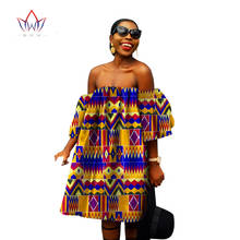 African Dress for Womans Loose Style African Dresses Print Wax Fabric Mini Dress Fashion Africa Dress WY866 2024 - buy cheap