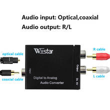 DAC-Convertidor de Audio Digital a analógico, decodificador de fibra óptica Coaxial, adaptador de Audio estéreo a RCA, amplificadores, Cable USB 2024 - compra barato