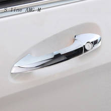 Автомобильный Стайлинг внешняя дверная чаша ручка наклейка крышка для Mercedes Benz GLK CLA B C E Class W204 W246 W212 X204 W166 W117 аксессуары 2024 - купить недорого