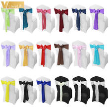25Pcs/Lot Satin Chair Sash Bow 6" x 108" For Banquet Wedding Party Banquet Bow Ties Butterfly Craft Chair Cover Decoration 2024 - купить недорого