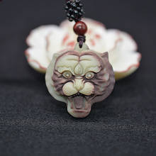 Natural Chocolate Jade Tiger Necklace Pendant Jade Tiger Transfer Lucky Jewelry With Chain Jade Jewelry 2024 - buy cheap