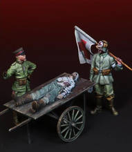 1/35 resina figura construção kit cuidados médicos 2024 - compre barato