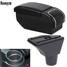 For Ibiza 6J Armrest Box Universal Car Central Armrest Storage Box cup holder ashtray modification accessories 2017 2024 - buy cheap