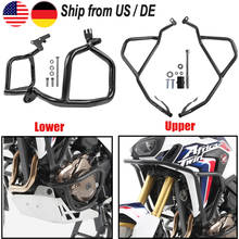 CRF1000L Motorcycle Upper & Lower Engine Guard Protection Crash Bar Frame For Honda CRF 1000L Africa Twin 2016 2017 2018 2019 2024 - buy cheap