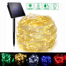 200Leds Solar Powered String Lights Outdoor Fairy Lights String Lights for Home Patio Garden Gate Yard Party Wedding Decoration 2024 - buy cheap