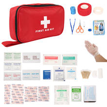 Kit de primeiros socorros para acampamento, bolsa com kits de emergência de sobrevivência, kit de primeiros socorros com medicamentos para acampamento, conjunto de viagem portátil 2024 - compre barato