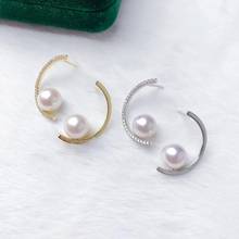 925 Sterling Silver Unique Earrings Mountings Jewelry Parts Fittings Women's Accessories for Pearls Beads Stones Agate Jade 2024 - buy cheap