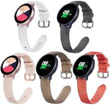 Leather Smartwatch Wrist Band for Samsung Galaxy watch active 2 Gear S2 Strap Watch For Huami Amazfit Bip GTS GTR 42mm Strap 2024 - buy cheap