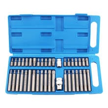 Conjunto de pontas para chave de fenda elétrica 40 em 1, conjunto de pontas hexagonais torx, 1/2 tamanhos de drive, cromo vanádio, para reparo de carros 2024 - compre barato