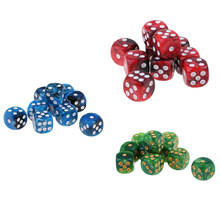 30Pcs Double Color Dices D6 Six Sided 16mm D6 for  Craps 2024 - buy cheap