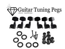 6pcsset Zinc Alloy Black Sealed Tuning Pegs Tuner Machine Head 3R 3L ElectricAcoustic Guitar Parts 2024 - buy cheap