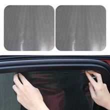 2 pçs 72*52cm uv adesivo sunshades carro eletrostática adesivo janela lateral toldos protetor solar filme adesivo estilo do carro 2024 - compre barato