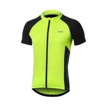 Arsuxeo camisa masculina de manga curta para ciclismo, camiseta respirável de secagem rápida para mtb, roupas de bicicleta de estrada, mountain bike 2020 2024 - compre barato