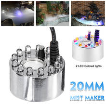 12 Led Light Ultrasonic Humidifier Mist Maker Fogger Water Fountain Pond Atomizer Head Air Humidifier With US/EU Plug/ No plug 2024 - buy cheap
