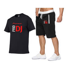 2020 hot sale new men's clothing sportswear suit fitness summer DJ Pioneer PRO men's shorts + T-shirt men's suit 2-piece set 2024 - buy cheap