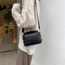 Mini Small Square bag 2019 Summer Fashion New Quality PU Leather Women's Handbag Crocodile pattern Chain Shoulder Messenger Bags 2024 - buy cheap