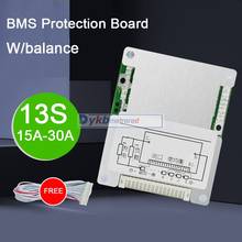 13S 48V 30A 25A 20A 15A литий-ионный аккумулятор Защитная плата BMS баланс батареи 18650 Liion lipo 7S 4S 12V 24V 10S 36V 2024 - купить недорого