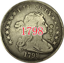 EUA Moedas de 1798 Drapeado Dólar Busto Copy 2024 - compre barato