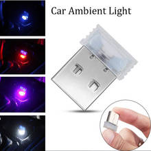 1pc Car LED USB Ambient Light Mood Interior Lamp Plug/Play Emergency Bulbs 2024 - buy cheap