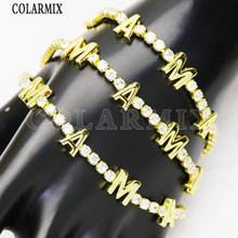 8 Pieces Zircon Jewelry MAMA Bracelet jewelry bangle charms bracelet accessories  jewelry bracelets for women jewelry 9833 2024 - buy cheap