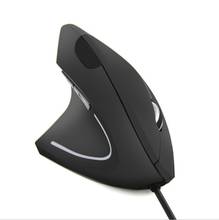 Mouse ergonômico vertical esquerdo com fio, 800 1200 1600 dpi usb mouse para jogos óticos de mão esquerda para pc computador 2024 - compre barato