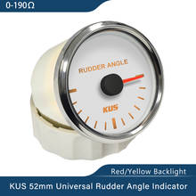 KUS Marine Rudder Angle Indicator Gauge 52mm with Backlight 12V 24V for Boat Ship Yacht 2024 - buy cheap