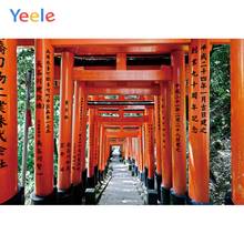 Yeele Red Door Pillar Scenery Torii shrine Japan corridor path Photography Backgrounds Photographic Backdrops For Photo Studio 2024 - buy cheap