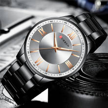 Curren relógio de pulso de marca de luxo masculino, relógio casual de aço inoxidável de quartzo para negócios relógios de homens 2024 - compre barato