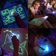 Magia desenhar luz luminosa diversão desenho placa almofada brinquedos educativos para crianças 2024 - compre barato