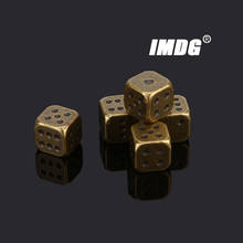 5Pcs/pack Metal #13 Bronze Dice Gold Silver Dice KTV Bar Entertainment Supplies Fun Dice 2024 - buy cheap