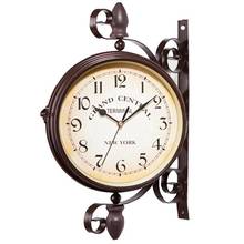 FashionNew Watch European Retro Style Clock Innovative Fashion Double-Sided Wall Clock Wall Clock Modern Design 2024 - buy cheap
