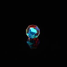 Brinco com prisma de luz de 18mm, joia irregular, sete cores, cubo de cristal, presente de dia dos namorados para a namorada 2024 - compre barato