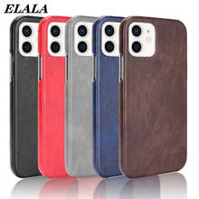 Чехол для iPhone 12 Fundas Mini 11 Pro Max XR XS SE 2020 8 7 Plus роскошный кожаный тонкий твердый ударопрочный чехол с личи