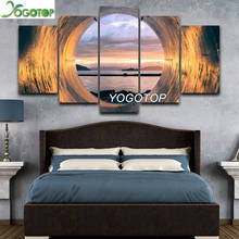 Diy pintura diamante tubo pôr do sol oceano vista paisagem 5d broca cheia mosaico diamante bordado puzzle decoração da sua casa 5 peças ml1224 2024 - compre barato