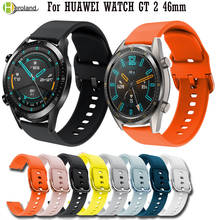 Pulseira esportiva de silicone 22mm, para huawei watch gt 2 46mm, honor magic watch 2 2024 - compre barato