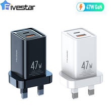 Cargador GaN de 47W, dispositivo de carga rápida 4,0, 3,0, tipo C, PD, USB, QC 4,0, 3,0, portátil, para IPhone, Xiaomi, portátil y Pc 2024 - compra barato