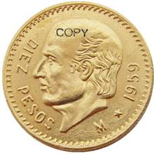 Moneda de copia chapada en oro, 10 Pesos, México, 1959 2024 - compra barato