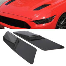 Передняя крышка на вентиляционное отверстие, черная Автомобильная воздухозаборная панель для Ford Mustang 2015 2016 2017 2024 - купить недорого