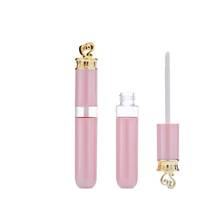 Tubos de brilho labial vazios 5ml, tubo de esmalte rosa para embalagem de cosméticos, recipiente vazio de brilho labial 50 peças 2024 - compre barato