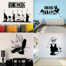 29 desenhos de uma peça japão anime legal arte decalques parede luffy zoro nami sanji robin dace vinil adesivo crianças quarto decoração casa mural 2024 - compre barato