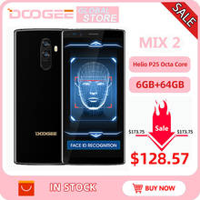 Doogee оригинальный MIX 2 Android 7.1 4060 мАч 5.99 ''FHD + helio P25 Восьмиядерный смартфонов Quad Камера 16.0 + 13.0 Мп 6 ГБ Оперативная память 64 ГБ Встроенная память 2024 - купить недорого